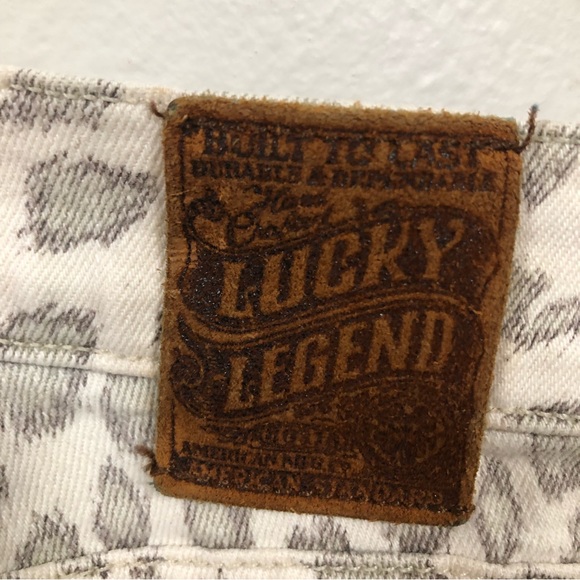 Lucky Brand Legend Cheetah Print Capri Jeans Jeggings women's size 10 - Picture 5 of 9